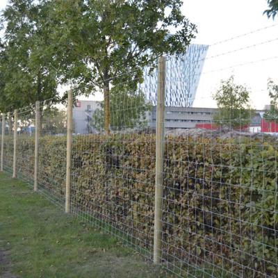 På en byggeplass settes det opp et byggeplassgjerde for å øke sikkerheten på stedet